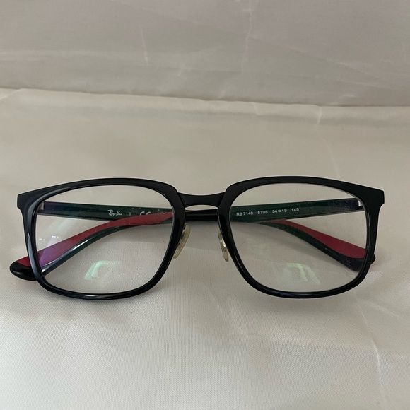 RAY BAN- black and red stylish frames - Picture 1 of 4